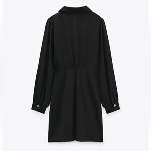 Zara Black Knotted Mini Dress